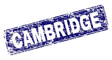 Yuvarlatılmış dikdörtgen damga çizilmiş Cambridge çerçeveli