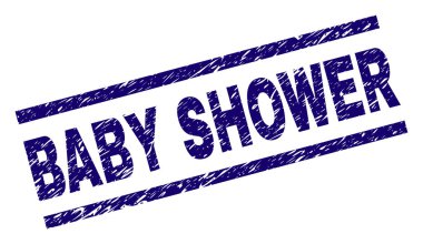 Bebek duş damga mühür grunge dokulu