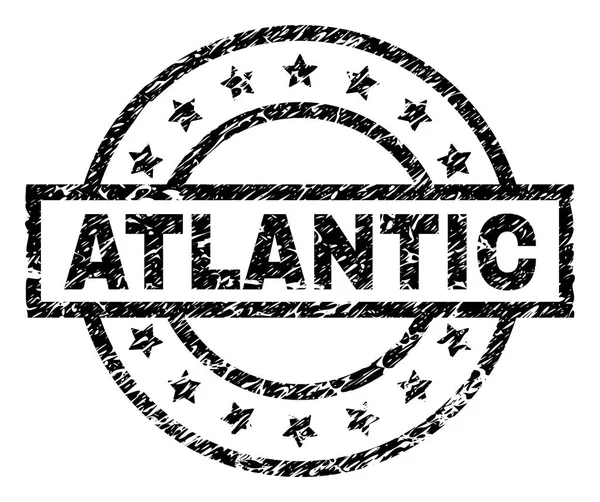 Grunge Atlantik damga mühür dokulu