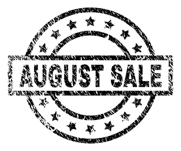 Grunge Ağustos Satılık damga mühür dokulu