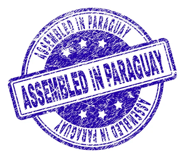 Paraguay damga mühür içinde monte dokulu çizik