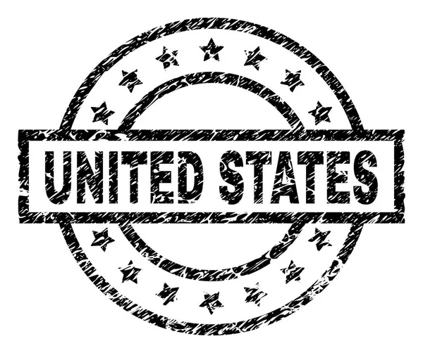 Selo de carimbo dos Estados Unidos texturizado Grunge — Vetor de Stock