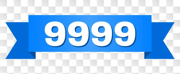 Блакитна стрічка з 9999 заголовок — стоковий вектор