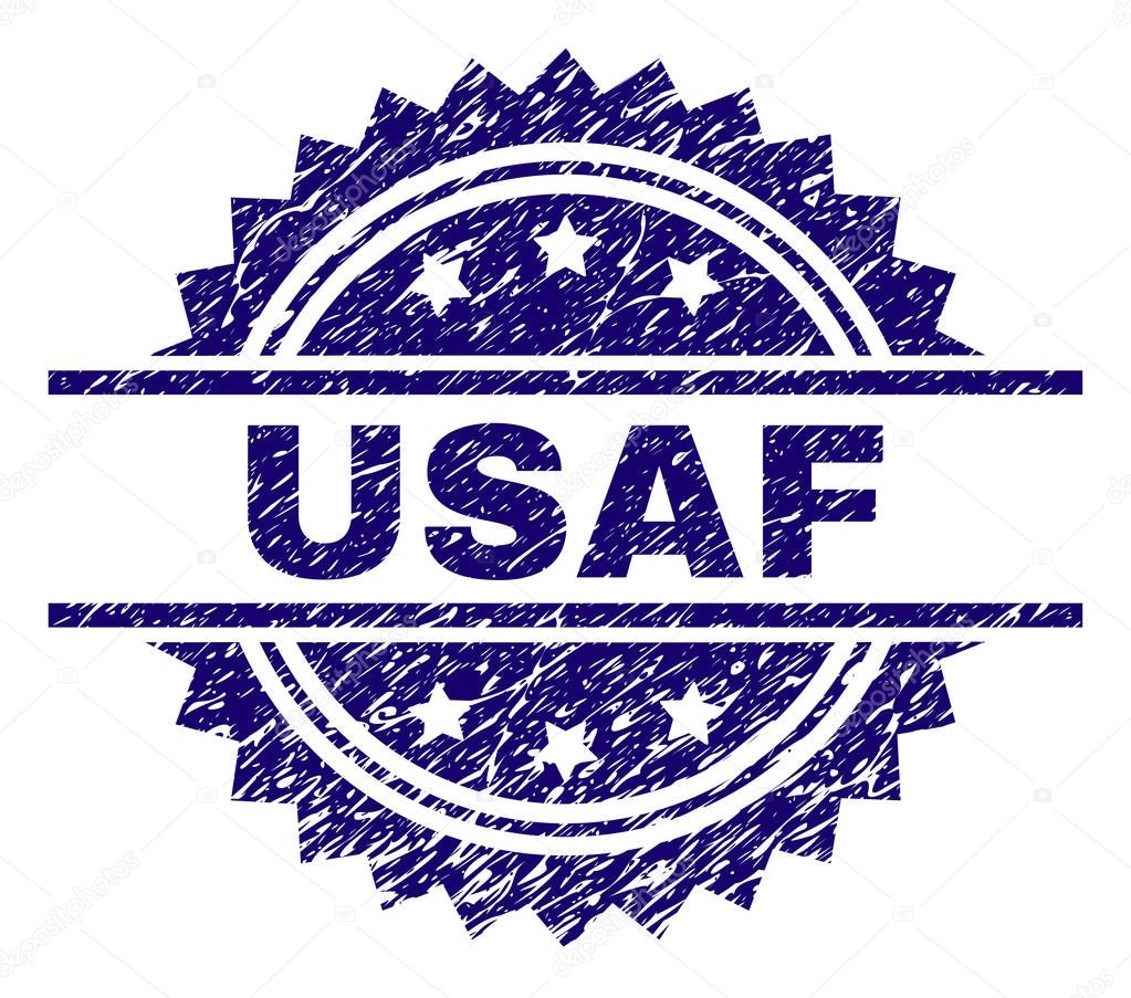 Scratched Textured USAF Stamp Seal