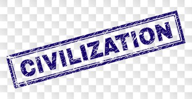 Grunge medeniyet dikdörtgen damgası