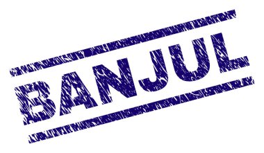 Grunge Banjul damga mühür dokulu