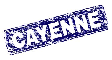 Yuvarlatılmış dikdörtgen damga çizilmiş Cayenne çerçeveli