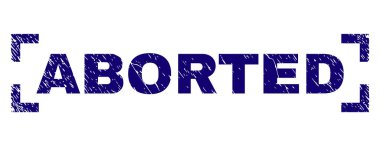 Dokulu iptal edilen damga mühür köşeler arasında çizik