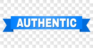 Otantik metin ile mavi bant