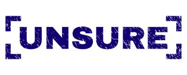 Grunge köşeler arasında emin değilseniz damga mühür dokulu