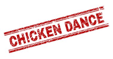 Çizik dokulu tavuk dansı damga mühür