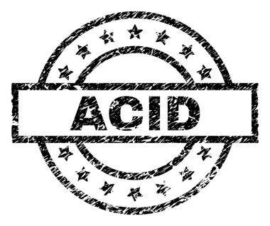 Dokulu asit damga mühür çizik