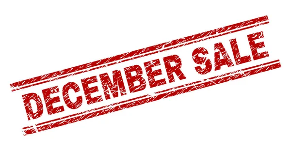 Poškrábaný texturou prosince prodej Značkovací destička — Stockový vektor