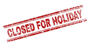 Tatil için kapalı dokulu çizik damga mühür