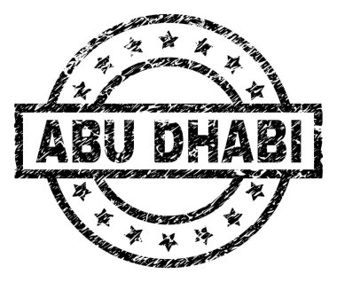 Abu Dabi damga mühür grunge dokulu