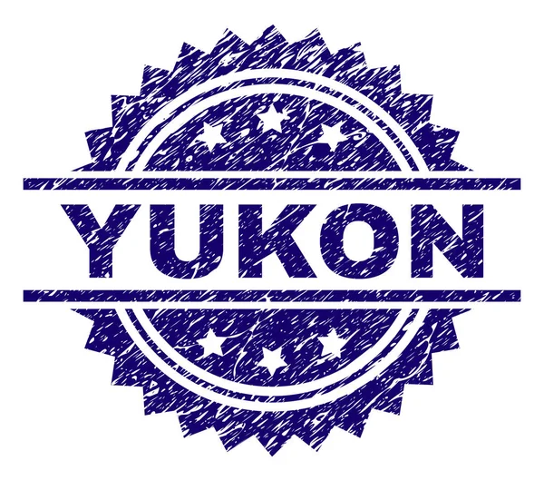 Grunge Yukon damga mühür dokulu — Stok Vektör