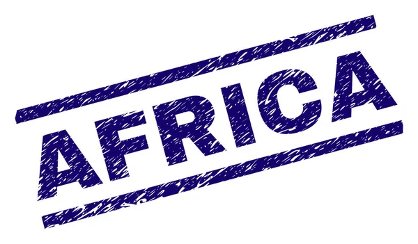 Sello de sello de AFRICA texturizado rayado — Vector de stock