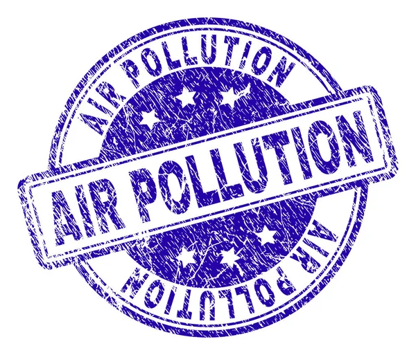凸起的纹理空气污染邮票印章 — 图库矢量图片