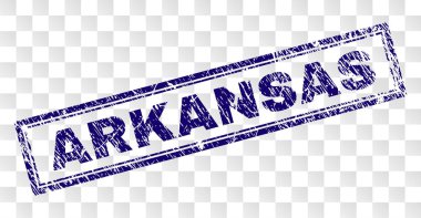 Çizik Arkansas dikdörtgen damgası