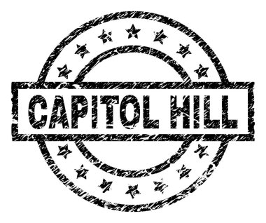 Dokulu Capitol Hill damga mühür çizik