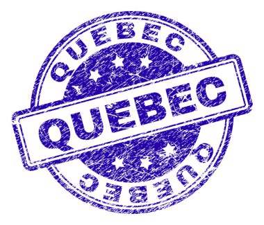 Grunge Quebec damga mühür dokulu