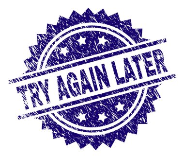 Çizik dokulu deneyin daha sonra damga mühür