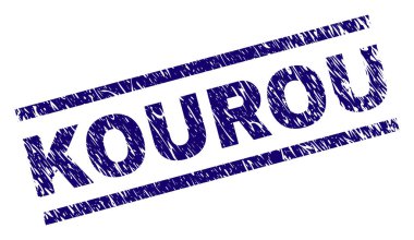 Grunge Kourou damga mühür dokulu