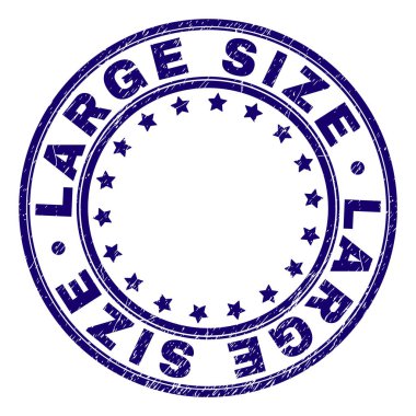 Grunge damga mühür yuvarlak büyük boyutlu dokulu