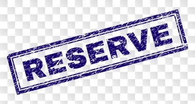 Grunge rezerv dikdörtgen damgası