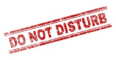 Dokulu grunge damga mühür rahatsız etmeyin