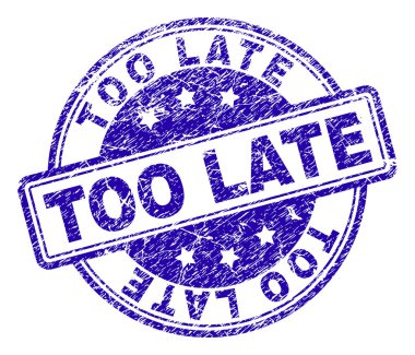 Çizik dokulu çok geç damga mühür