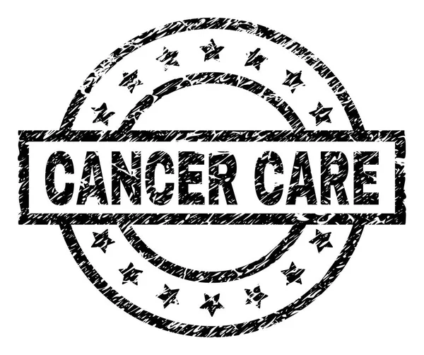 CANCARE CANCER tergores Segel Stamp - Stok Vektor