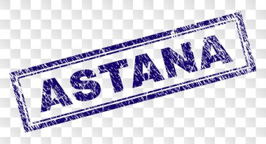 Grunge Astana dikdörtgen damgası
