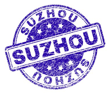 Grunge Suzhou damga mühür dokulu