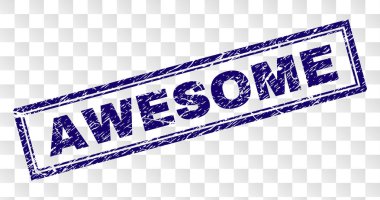 Çizik harika dikdörtgen damgası