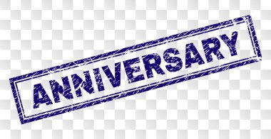 Çizik yıldönümü dikdörtgen damgası