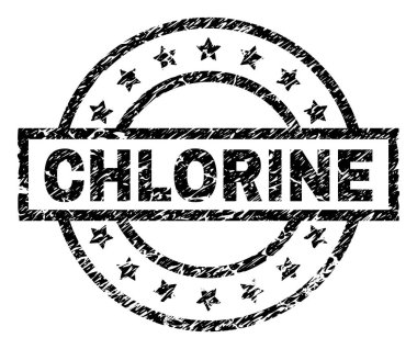 Grunge klor damga mühür dokulu