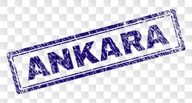 Grunge Ankara dikdörtgen damgası