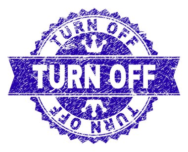 Damga mühür kurdele ile çizilmiş dokulu kapat