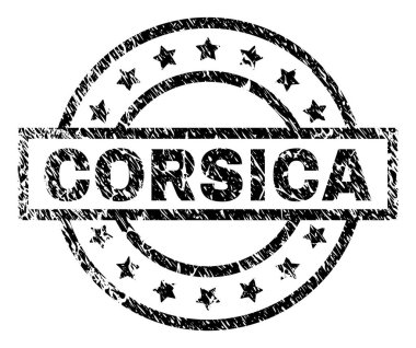 Dokulu Corsica damga mühür çizik