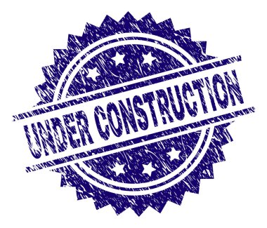 İnşaat damga mühür altında dokulu çizik