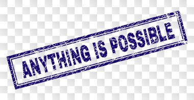 Çizik bir şey mümkün dikdörtgen damgasıdır