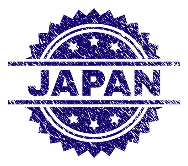 Sello de sello JAPÓN con textura grunge — Vector de stock