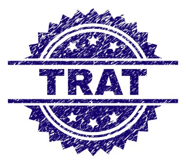 Grunge Trat damga mühür dokulu