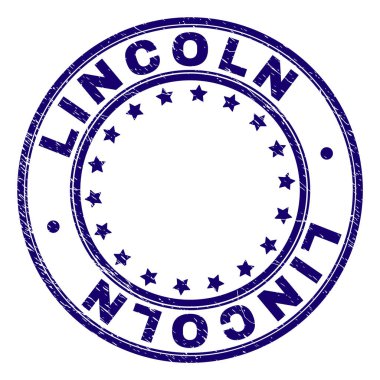Damga mühür yuvarlak çizik dokulu Lincoln