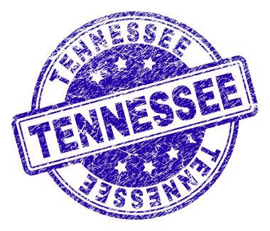 Grunge Tennessee damga mühür dokulu