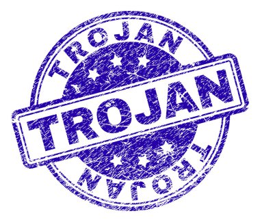 Grunge Truva damga mühür dokulu