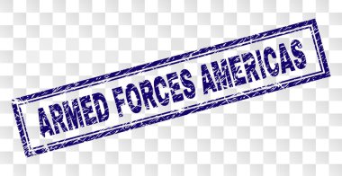 Çizik silahlı kuvvetler Amerika dikdörtgen damgası