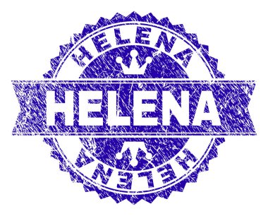 Grunge Helena damga mühür kurdele ile dokulu