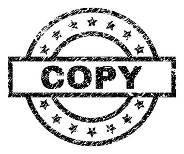 Dokulu kopya damga mühür çizik